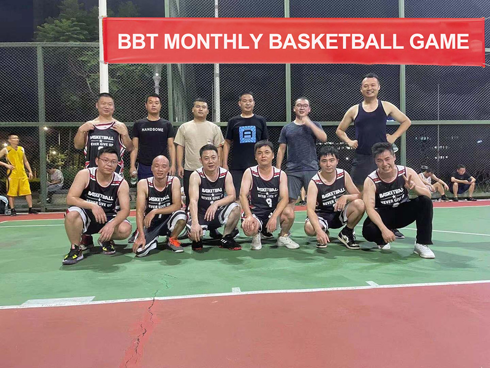 Group photo of BBT basketball team, Men's Basketball Team