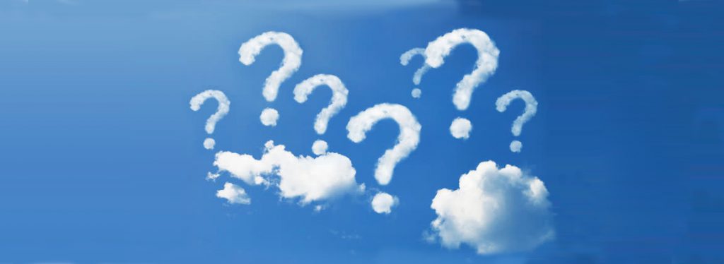 Doubts, Worry, question mark, Question mark shape white cloud