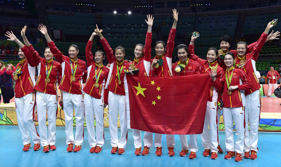 Olympic Chinese Team, Chinese team gold medal, Olympic gold medal, Olympic champion